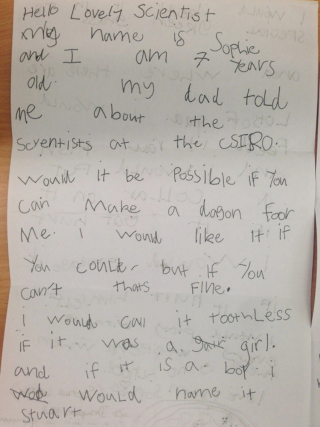 Illustration for article titled 7-Year-Old Girl Writes To Scientists Asking Them To Make Her A Dragon